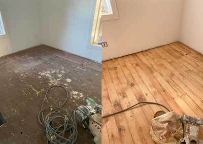 Before and after sanding and finish done hardwood flooring3 - Kingston Ontario